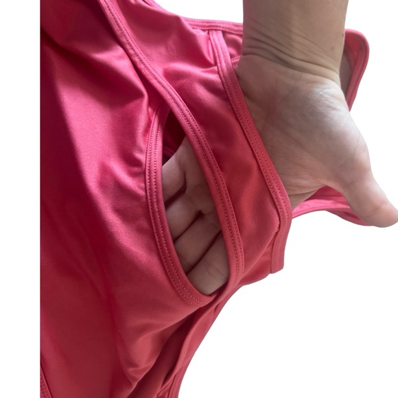 Danskin Pink Cut out Crisscross Cute Sports Bra L - Picture 2 of 6